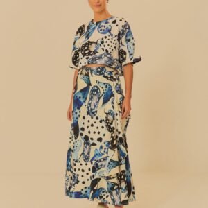 saia estampada arraia poá