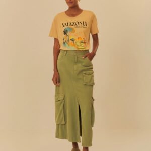 saia longa cargo fenda sarja