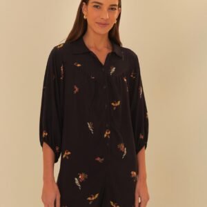 macaquinho estampado na selva