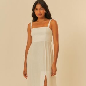 vestido cropped alça larga