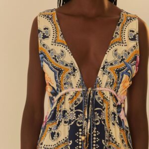 vestido longo estampado lenço de inverno