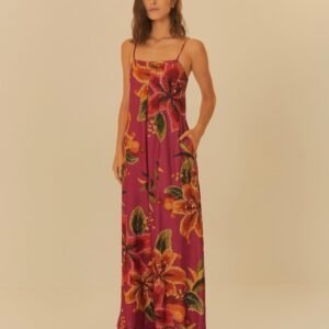 macacão estampado bordando flor