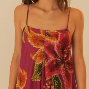 macacão estampado bordando flor