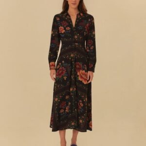 vestido cropped estampado mapa astral